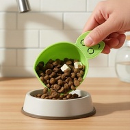 Pet Food Scoop with Slow Feeder & Water Fountain Stainless Steel Cat Water Bowl Dehumidifier Spoon P