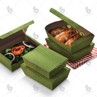 50pcs  TBH900/600 Eco-Friendly | Biodegradable Disposable Lunch Box L160MM X W90MM X H50MM/L180MM X 