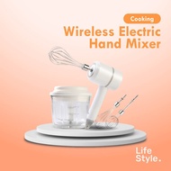 Wireless Electric Hand Mixer - EB01 Stainless Steel Egg Beater Electric Whisk Mixer Handheld Whisk S
