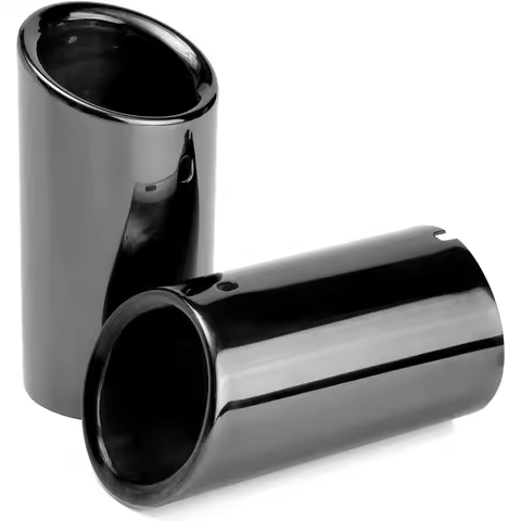 2 Pcs Exhaust Muffler Tips For Audi A1 A3 A4 A6 Q3 Q5 Q7 Stainless Steel Car Exhaust Tip TailPipe Tr