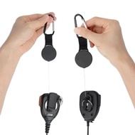 1PCS Retractable CB Radio Microphone Hanger Car Platform Retractable Tether Heavy Duty for Baofeng W