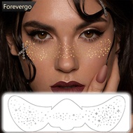 FOREVERGO Hot Silver Face Freckle Patch Laser Freckles Makeup Patches Glitter Aurora Freckles Tempor