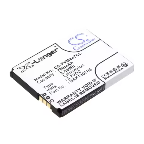 Li-ion Cordless Phone Battery for FRITZ!FON, 3.7V, 700mAh, Compatible Models: AVM 2000, AVM 2446, C4