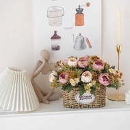 RoomTour European-Style Rose Table Flower Decoration Flower Artificial Flower Artificial Flower Deco