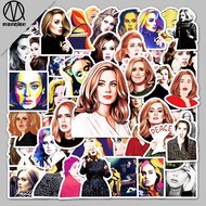 50 Sheets Actress Adele Graffiti Stickers Luggage Laptop Scooter Guitar Car Decoration Stickers