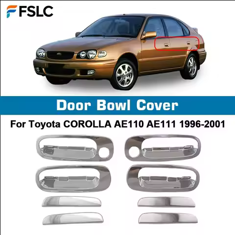 Door Handle Bowl Cover Trim Paste Style For Toyota Corolla AE110 AE111 1996 1997 1998 1999 2000 Chro