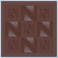 Monogram 02 ผ้าคลุม Signatue (Premium matte silk nano) Size 115x115 cm [N Able Style]