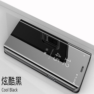 Oppo A71 A71K / Oppo Reno Mirror Flip Stand Pouch Leather Case Casing Phone