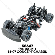 TAMIYA 1/10 R/C FWD M-07 Chassis Kit 58647