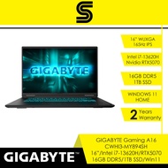 GIGABYTE Gaming A16 CWHI3-MY894SH Gaming Laptop - 16" WUXGA IPS 165Hz/Intel i7-13620H/16GB DDR5/1TB/