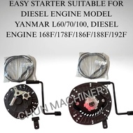 DIESEL ENGINE, SPRING RECOIL STARTER, SPRING STARTER, MODEL YANMAR L60/70/100 DIESEL ENGINE MODEL 16