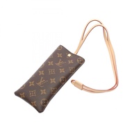 LOUIS VUITTON 太陽眼鏡袋 GI1365 Monogram 帆布皮革棕色二手女士