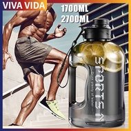 1.7/2.7l Sports Water Bottle Large Capacity Water Cup Sports Water Bottle Men Women Sports Fitness W