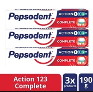 Pepsodent Action 123 Pasta Gigi Complete 190GTriplepack