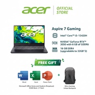 Acer Aspire 7 A715-59G-50YE Gaming Laptop (Intel® Core™ i5-13420H/ RTX3050 6GB GDDR6/ 16GB DDR4/ 512