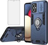Asuwish Phone Case for Samsung Galaxy A05 with Tempered Glass Screen Protector Camera Cover Slim Mag