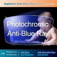 1.56 1.61 1.67 Index Aspheric Anti-Blue Ray Photochromic Gray Lens Optical Prescription Computer Glasses Lenses Myopia Hyperopia