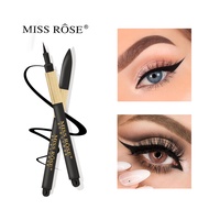 Bilian 【Ready Stock】MISS ROSE Black Liquid Eyeliner Pencil Quick-drying Waterproof Sweatproof Smudgeproof Long-lasting Eye Makeup