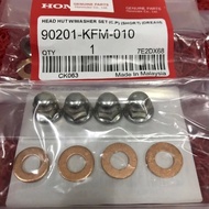 Honda Ex5 Ex5 Dream Ex5Class Nut Head Original +Washer Copper Set Long(Panjang) Short(STD)