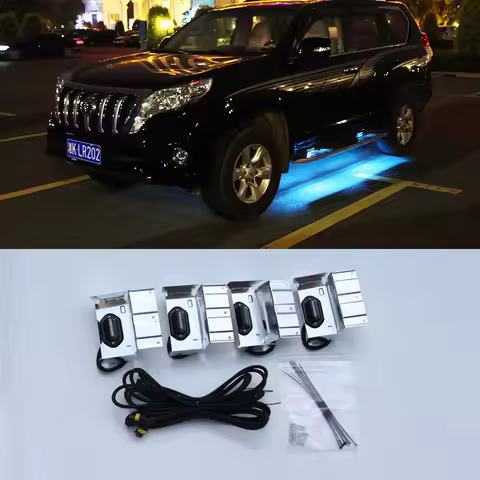 2010 -2018 4pcs LED Door Side Step Running Board Lights For Toyota Land Cruiser Prado FJ 150 2018 Ac