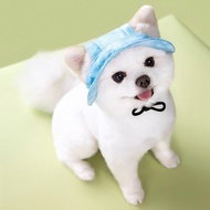 Topi Kucing Anjing Bucket Hat Adjustable Pelindung Matahari Aksesoris Hewan