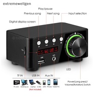 [extremewellgen] Bluetooth 5.0 Power Amplifier USB Mini Music Player Stereo Home Car Audio Amp @#TQT