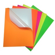 ASTAR A4 MIX FLUORESCENT STICKER 100's 85GSM