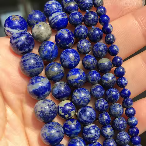 AA Natural Lapis Lazuli Stone Beads for Jewelry Making 4 6 8 10mm Round Loose Beads DIY Bracelet Cha