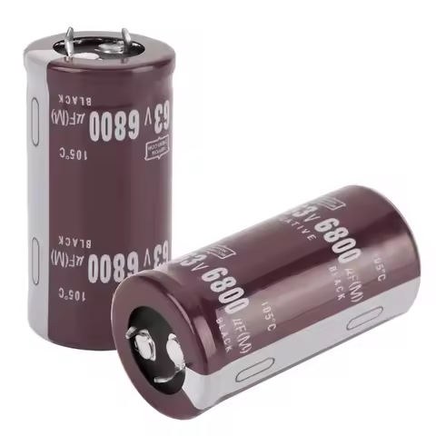2PCS 63V Capacitor 63V Electrolytic Capacitor 6800uF Capacitor 63V 6800uF Electrolytic Capacitor 25 
