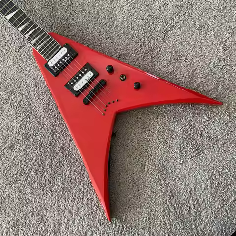 Jackson JS Series JS32t King V Ferrari Red 24 Frets Electric Guitar String Through Body New and Genu