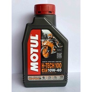 Motul H-TECH 100 ( 10w40 ) 1.2L Fully Synthetic Motor Oil HTech Minyak 4T Enjin Hitam Engine Oil Lub