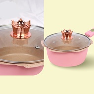 20 cm flower baby food pot cute baby food pot/ pink pot/ 20 cm milk pot/