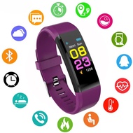 นาฬิกาออกกำกาย Health Bracelet HR Blood Smart Band Pedometer Fitness Tracker Wristband Mi Band 3 fit bit Smart Watch Men