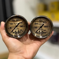 Auto Meter Boost Blower Meter 35PSI / 60PSI – Universal 4x4 Diesel Turbo | Meter Tekanan Turbo Keret