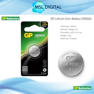 GP Lithium Cell Coin Battery CR2032 / DL2032 (3 VOLTS)