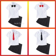 1-14Y Korean Terno for Kid Girl 5 6 7 8 9 10 Years Old Girl Clothes Clothes White Polo Kids Girl Ple