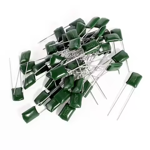 50pcs 100V Polyester film capacitor 220PF 470PF 1nF 2.2nF 10nF 100nF 2A471 2A102 2A152 2A222 2A392 2