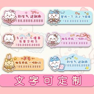 Cartoon Cartoon Acrylic car number plate cute Acrylic Seamless Sticker Phone number plate cute acryl