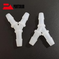 1pcs Y-Tube For Ink Hose 4x3mm Y-Connector  Y Shaped Ink Tube xp600 Dx11 Dx5 Dx7