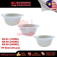 BENXON BX-B1/BX-B2/BX-B3 PP BOWL【50 PCS】/ MANGKUK PLASTIC / 塑料碗