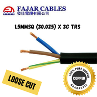 [Loose Cut] Fajar TRS 1.5mm X 3core TRS Cable 100% Pure Copper 1Meter