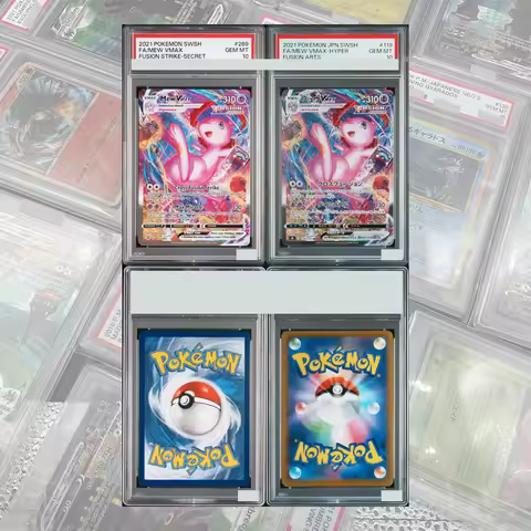 Fusion Strike Mew Vmax Secret Sword&shield DIY Proxy PTCG Graded Collection Card 269/264 English GEM