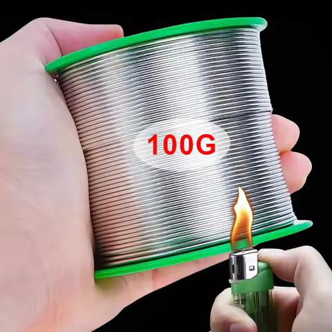 20/100g Easy Melt Solder Wires Low Temperature Stainless Steel Aluminum Copper Iron Metal Weld Cored