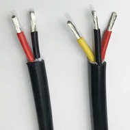 【☊HOT☊】 fka5 2 Meter Soft Silicone Cable Sheathed Wire 2 Core 3 Core 4 Core 0.3 0.5 0.7 1.0 1.5mm2 Square Multi-Core Soft Wire