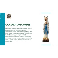 OUR LADY OF LOURDES; Size: 21 INCHES;