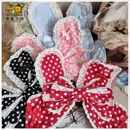 Lolita Bow Rabbit Red Black Pink Polka Dot Polka Dot Rabbit Ear Bow kc Headband