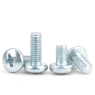 GB818 Galvanized Plate Head Phillips Groove Machine Thread Screw Round Head Machine Screw Yuanji M2.