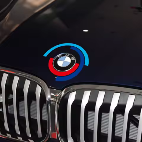 Car Hood Engine Cover Logo Sticker Bonnet Emblem For BMW E60 E90 F20 F30 F10 G30 Z4 F15 F16 F25 G05 
