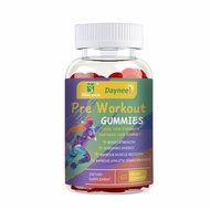 Pre Workout Gummies Energy Vitamin B12 Natural Supplement