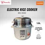 Butterfly Electric Rice Cooker with Stainless Steel Inner Pot 1.8L BRC-SS180